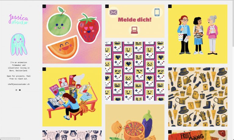 jessicastuder.ch – Tumblr blog using the Cleopatra Tumblr theme by Stash Themes