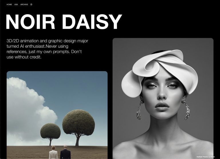 noirdaisy-ai.tumblr.com – Tumblr blog using the Hatfield Tumblr theme by Stash Themes