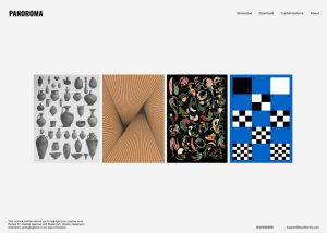 Panorama Tumblr theme preview – horizontal and one column layout, premium Tumblr theme by Stash Themes