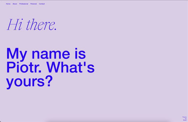mynameispiotr.tumblr.com – Tumblr blog using the Hatfield Tumblr theme by Stash Themes