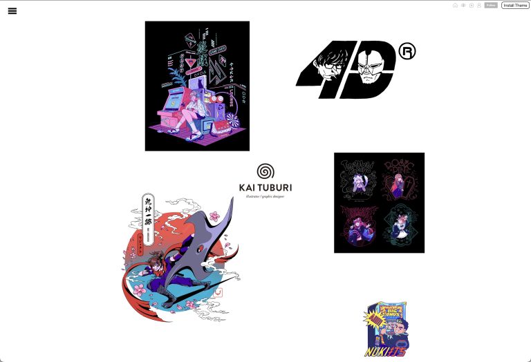 kaituburi.tumblr.com – Tumblr blog using the Kiss Tumblr theme by Stash Themes